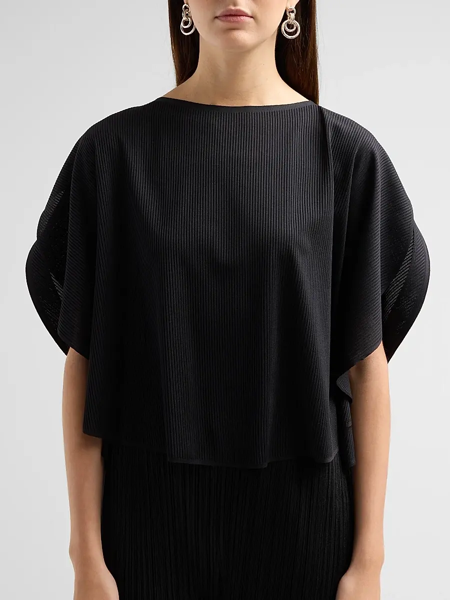 Pleats Please Issey Miyake Women's A-Poc Pleated Draped Top | Thumbnail 5 Pleats Please Issey Miyake Women's A-Poc Pleated Draped Top | Thumbnail 5