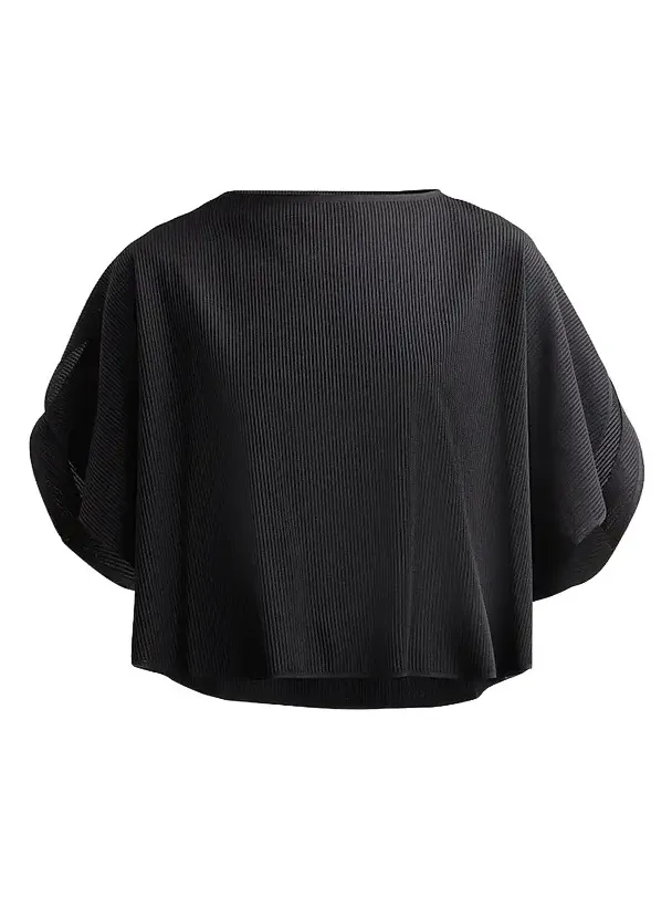 Pleats Please Issey Miyake Women's A-Poc Pleated Draped Top