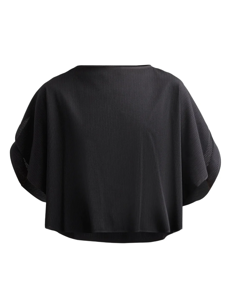 Pleats Please Issey Miyake Women's A-Poc Pleated Draped Top