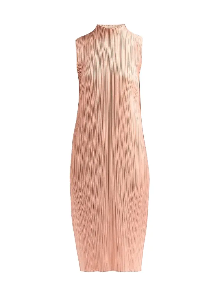 Pleats Please Issey Miyake Women's Ribbed Midi Dress