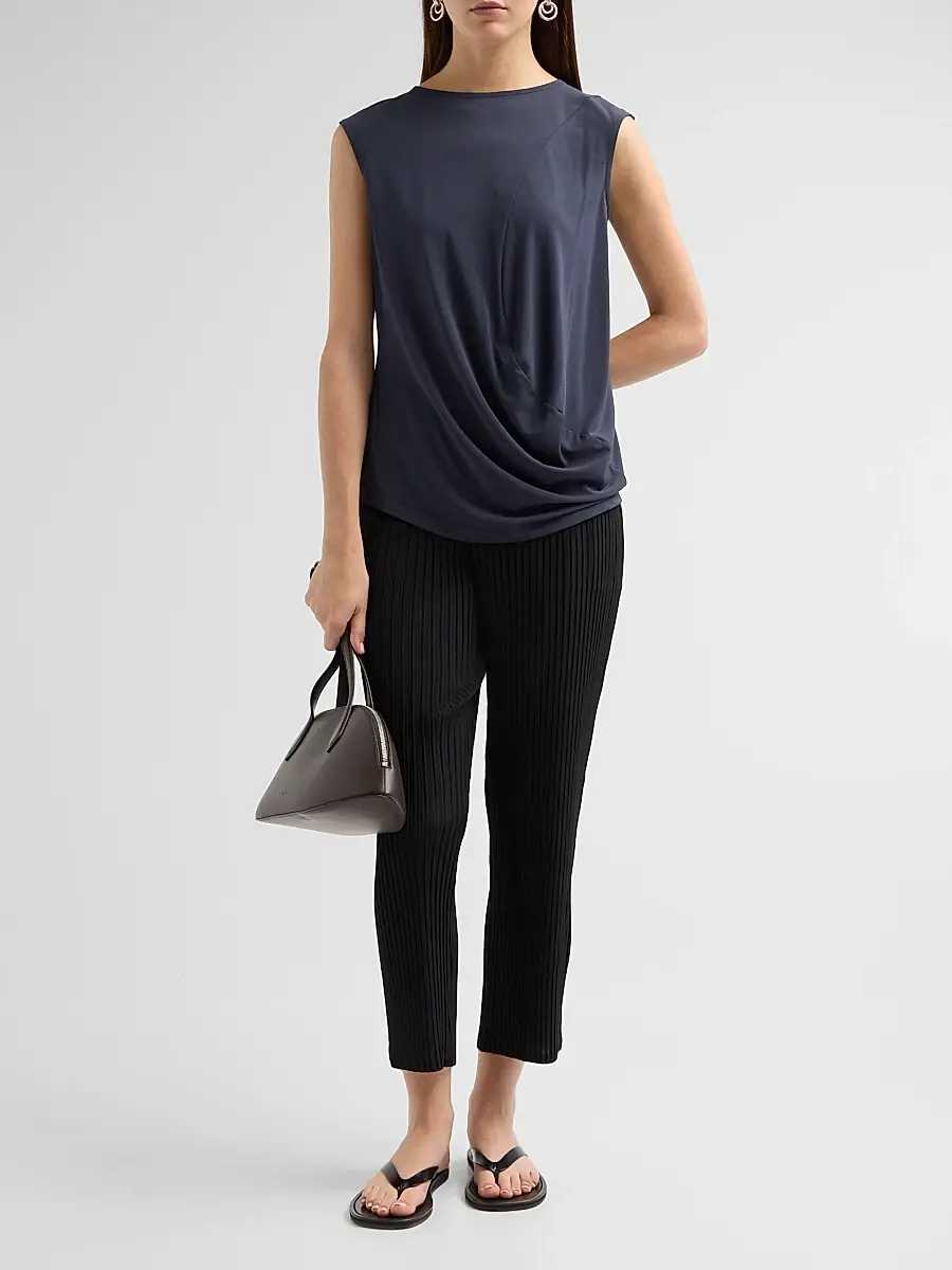 Issey Miyake Women's Jersey Draped Top | Thumbnail 2 Issey Miyake Women's Jersey Draped Top | Thumbnail 2