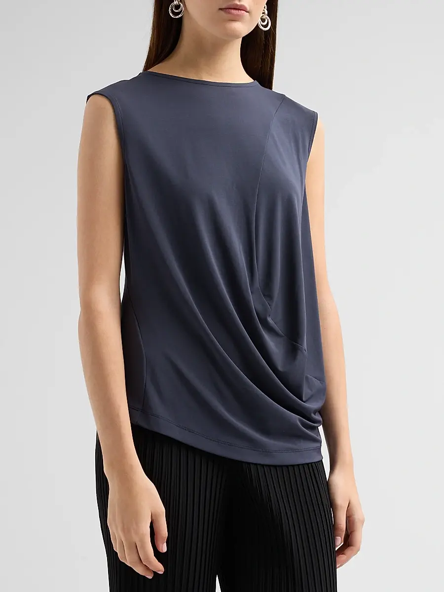 Issey Miyake Women's Jersey Draped Top | Thumbnail 4 Issey Miyake Women's Jersey Draped Top | Thumbnail 4