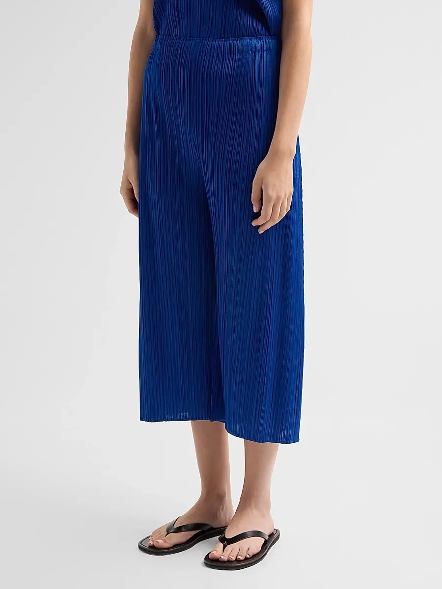 Pleats Please Issey Miyake Women's July Pleated Crop Pants | Thumbnail 4 Pleats Please Issey Miyake Women's July Pleated Crop Pants | Thumbnail 4