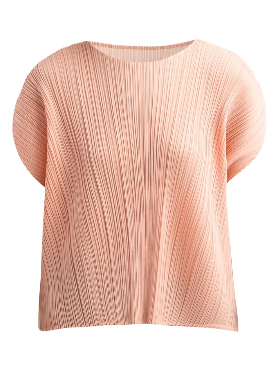 Pleats Please Issey Miyake Women's Round Neck Pleated Top
