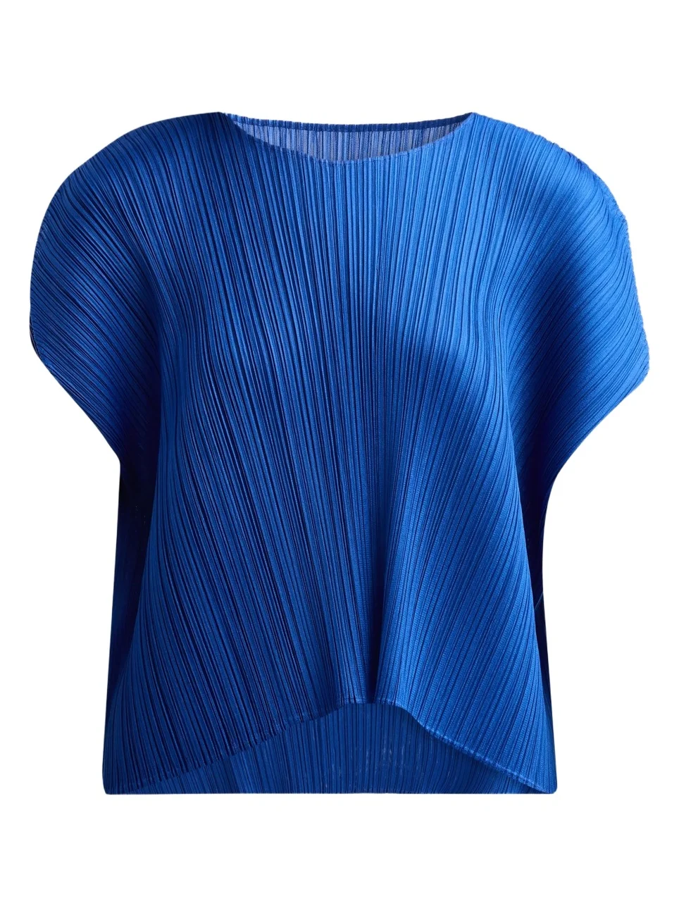 Pleats Please Issey Miyake Women's Round Neck Pleated Top