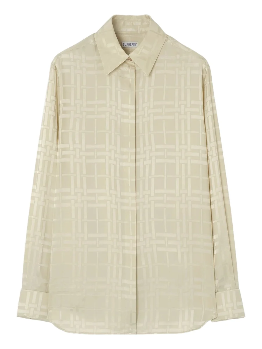 Women's Check Silk Classic-Fit Shirt