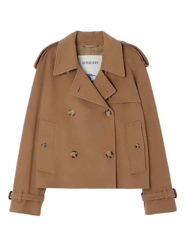 Women's Mayfair Cashmere Crop Trench Jacket Women's Mayfair Cashmere Crop Trench Jacket