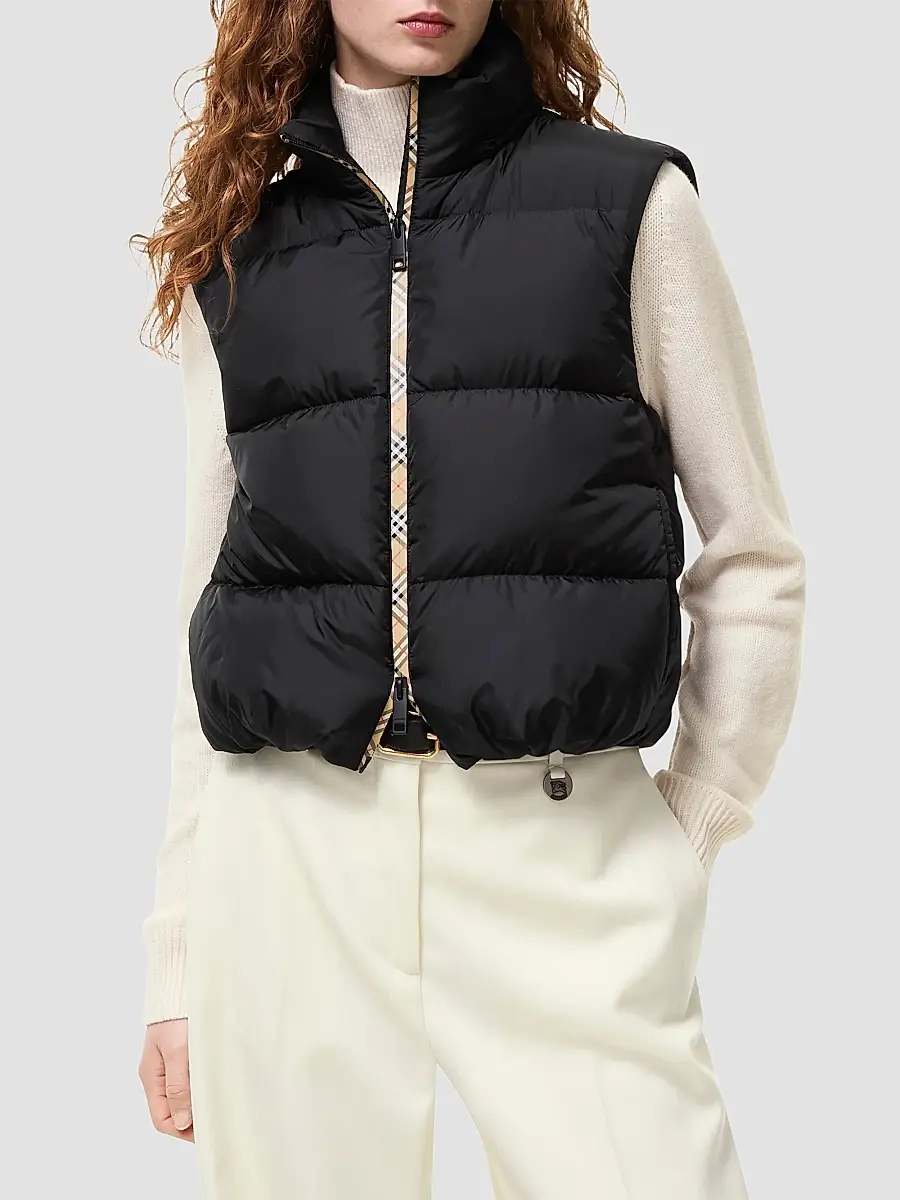 Burberry Women's Langdale Hooded Convertible Puffer Jacket | Thumbnail 2