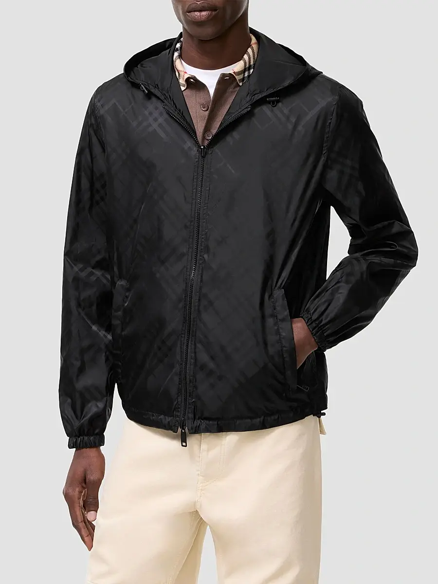 Burberry Men's Newport Check Windbreaker Jacket | Thumbnail 4 Burberry Men's Newport Check Windbreaker Jacket | Thumbnail 4