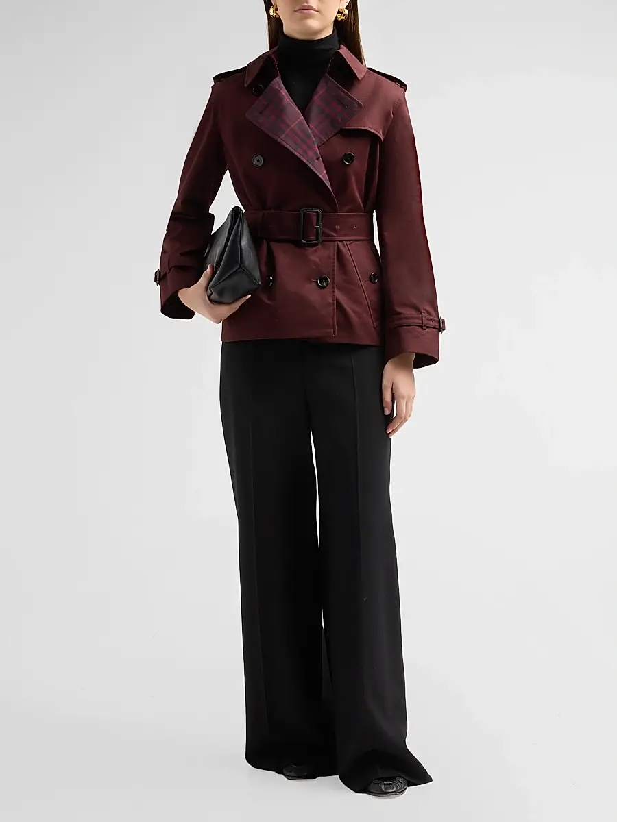 Burberry Women's Lakefield Garbadine Trench Jacket | Thumbnail 2