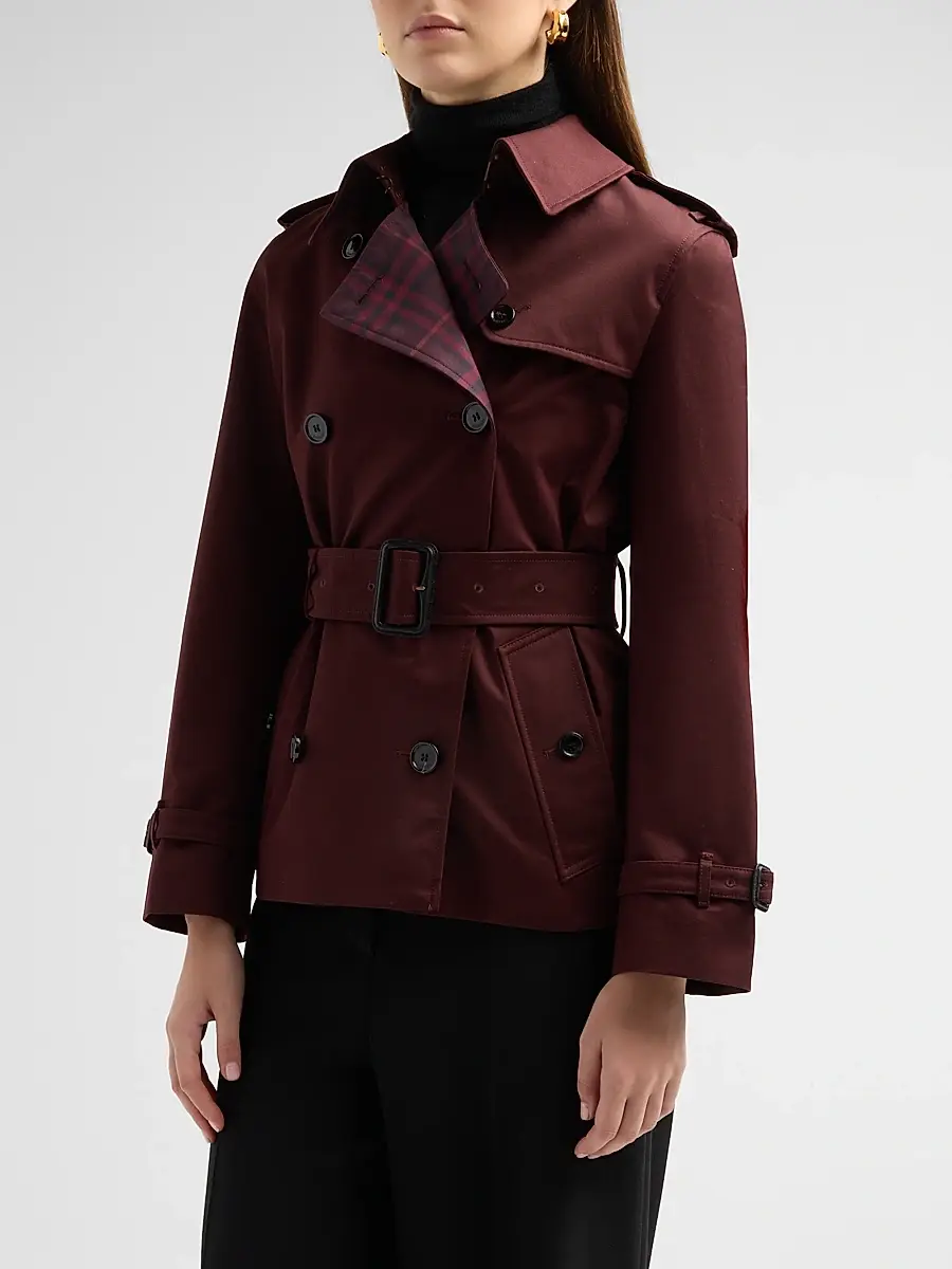 Burberry Women's Lakefield Garbadine Trench Jacket | Thumbnail 4