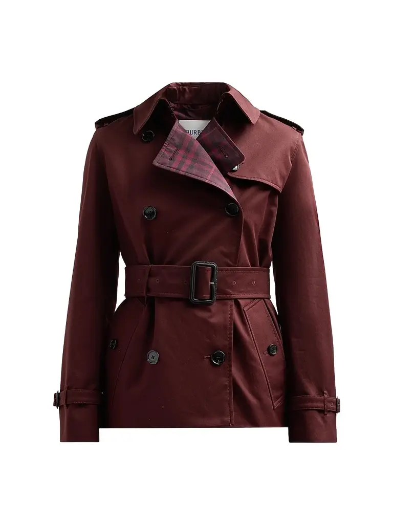 Burberry Women's Lakefield Garbadine Trench Jacket - Mahogany | Image 1 Burberry Women's Lakefield Garbadine Trench Jacket - Mahogany | Image 1