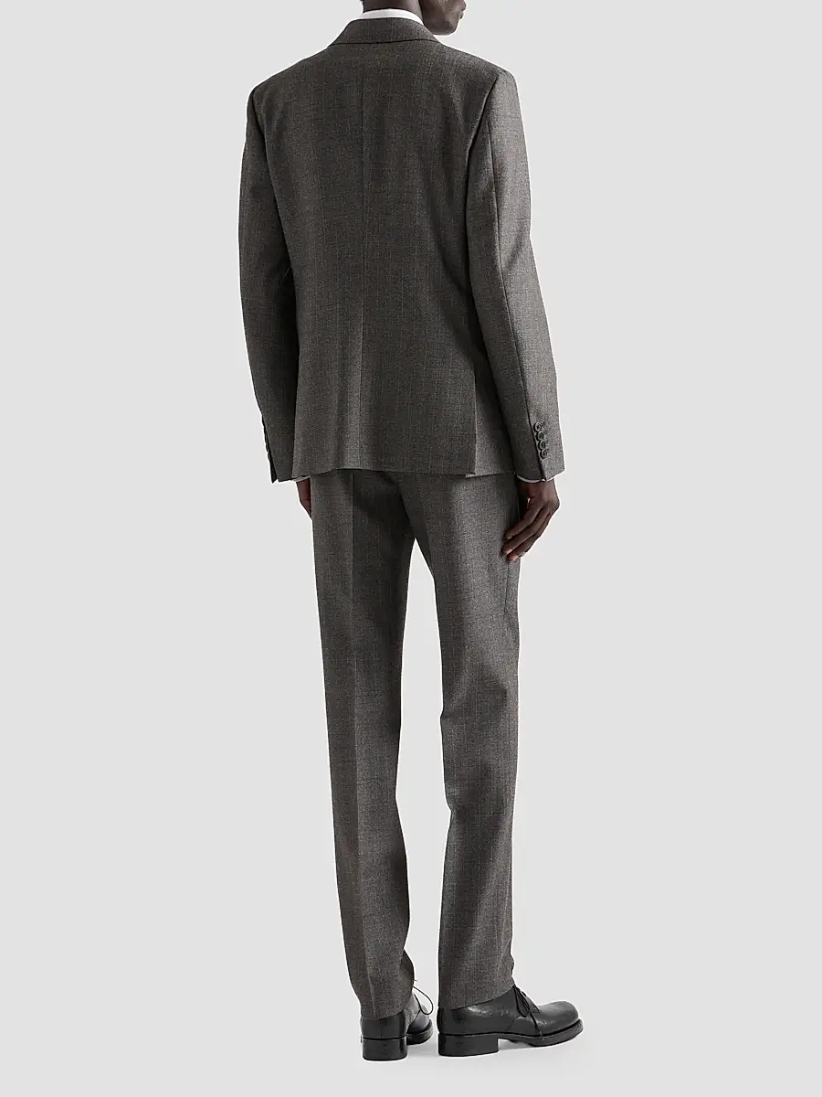Prada Men's Double-Breasted Wool Suit | Thumbnail 5 Prada Men's Double-Breasted Wool Suit | Thumbnail 5