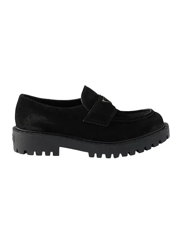 Prada Men's Aged Suede Loafers