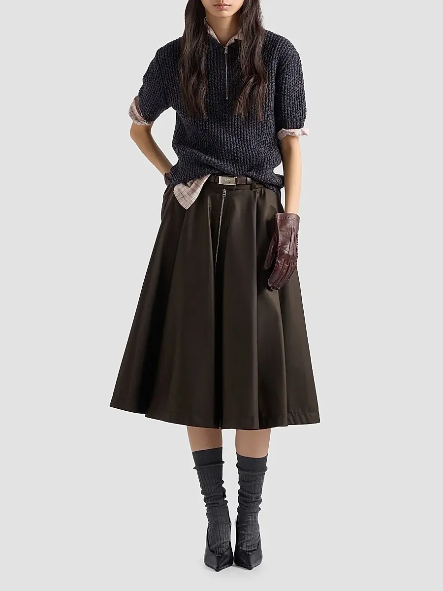 Prada Women's Nylon Skirt | Thumbnail 2 Prada Women's Nylon Skirt | Thumbnail 2