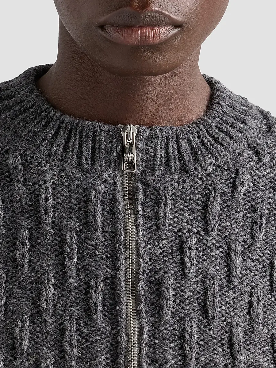 Prada Women's Wool and Alpaca Cardigan | Thumbnail 6 Prada Women's Wool and Alpaca Cardigan | Thumbnail 6