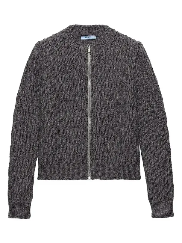 Women's Wool and Alpaca Cardigan - Grey Women's Wool and Alpaca Cardigan - Grey