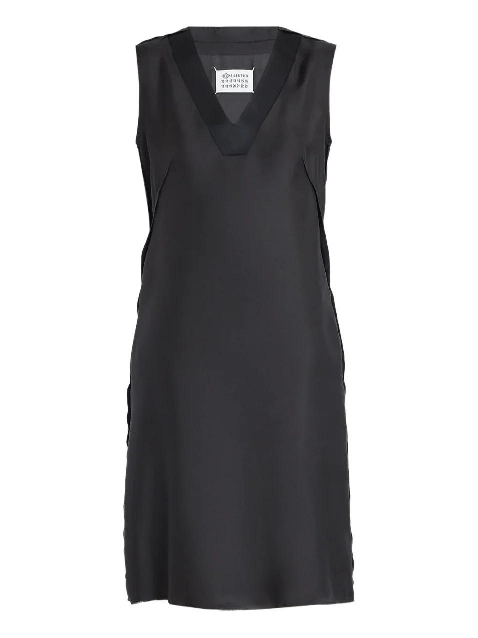 Maison Margiela Women's Silk V-Neck Knee-Length Dress