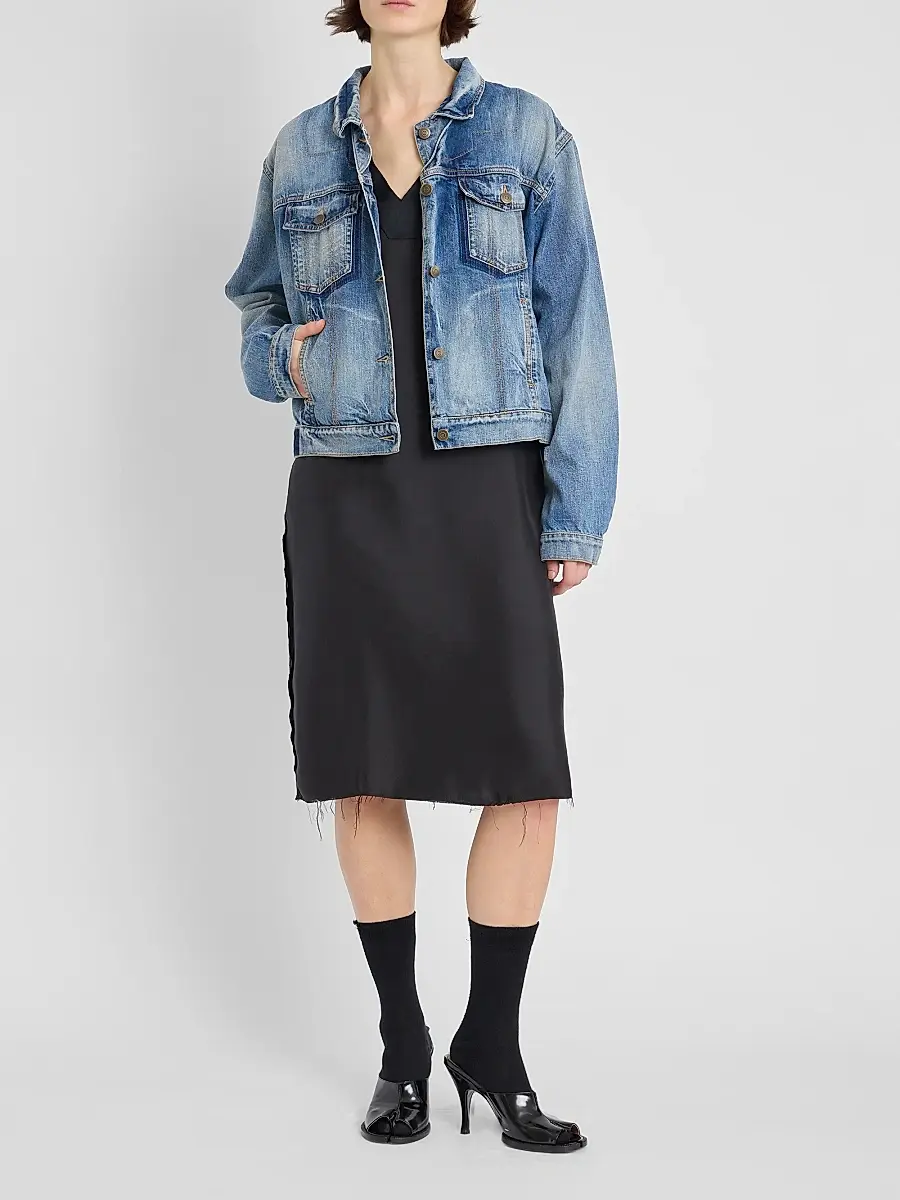Maison Margiela Women's Faded Denim Jacket | Thumbnail 2