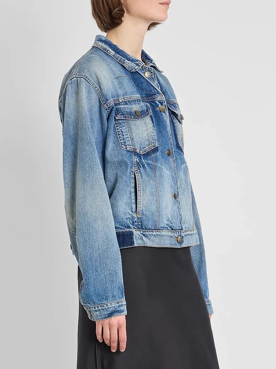 Maison Margiela Women's Faded Denim Jacket | Thumbnail 3