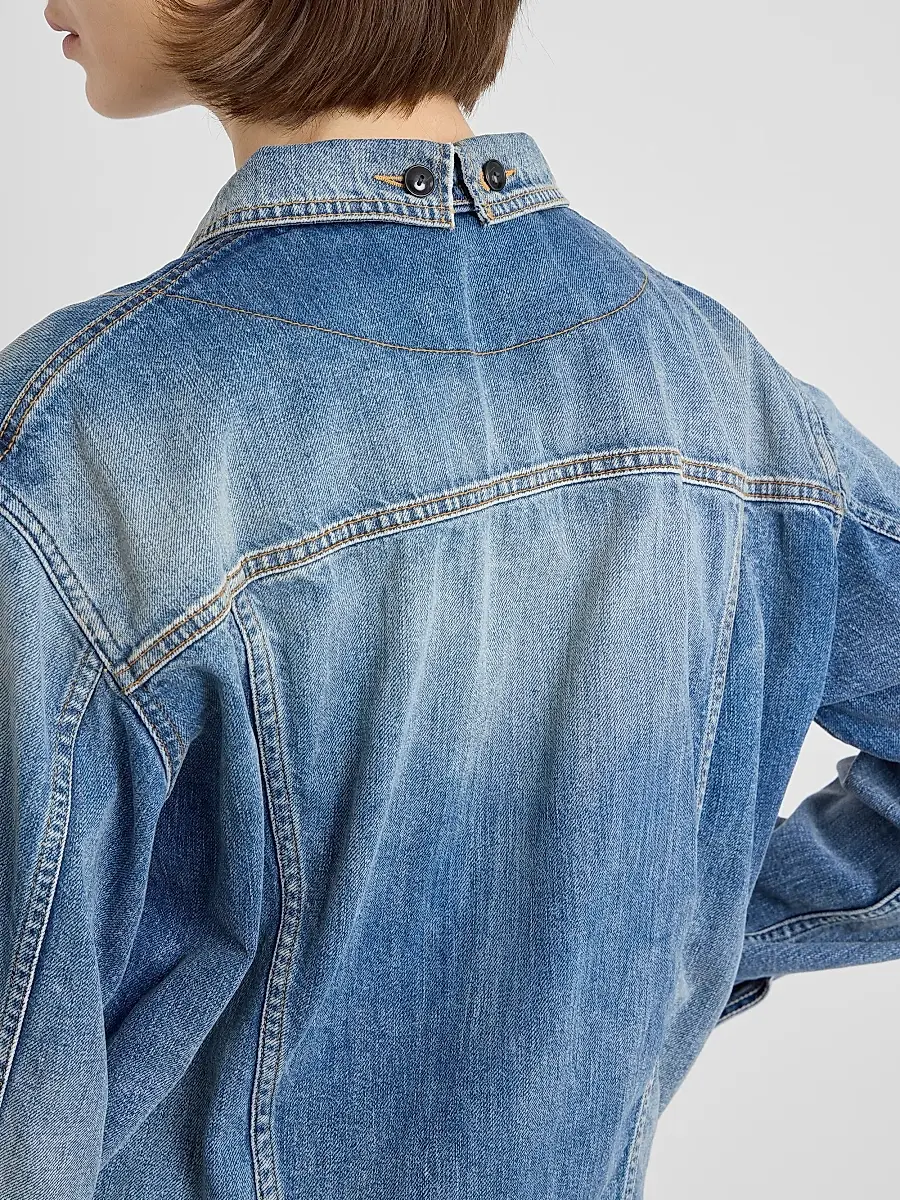 Maison Margiela Women's Faded Denim Jacket | Thumbnail 4