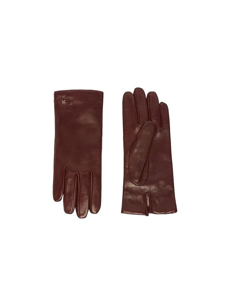Max Mara Women's Nappa Leather Gloves - Bordeaux | Image 1 Max Mara Women's Nappa Leather Gloves - Bordeaux | Image 1