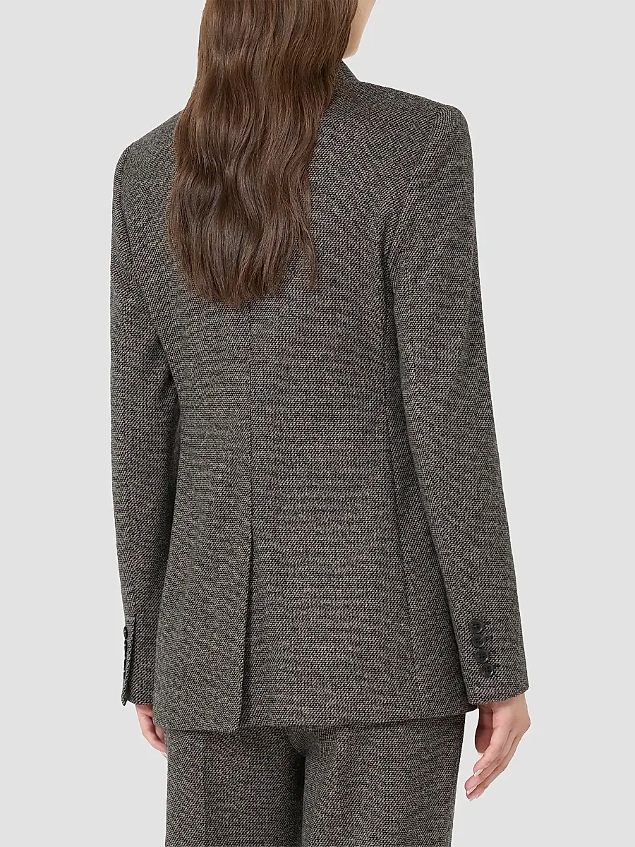 Max Mara Women's Double Breasted Jacquard Jersey Blazer | Thumbnail 4 Max Mara Women's Double Breasted Jacquard Jersey Blazer | Thumbnail 4