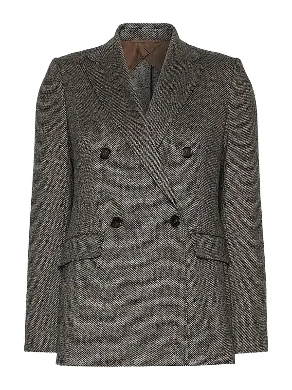 Women's Double Breasted Jacquard Jersey Blazer Women's Double Breasted Jacquard Jersey Blazer