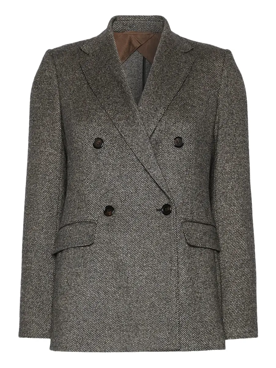 Women's Double Breasted Jacquard Jersey Blazer Women's Double Breasted Jacquard Jersey Blazer