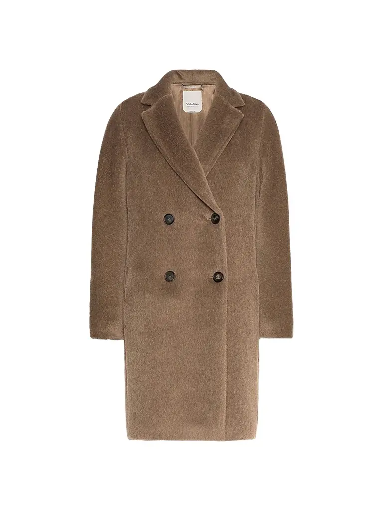 Max Mara Women's Alpaca and Wool Midi Coat - Honey | Image 1 Max Mara Women's Alpaca and Wool Midi Coat - Honey | Image 1