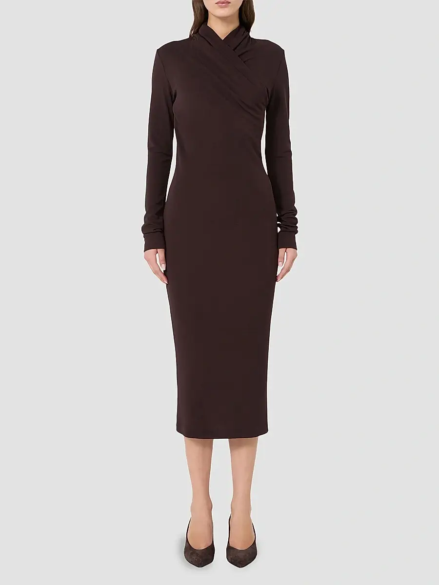 Max Mara Women's Slim Fluid Jersey Dress | Thumbnail 2 Max Mara Women's Slim Fluid Jersey Dress | Thumbnail 2