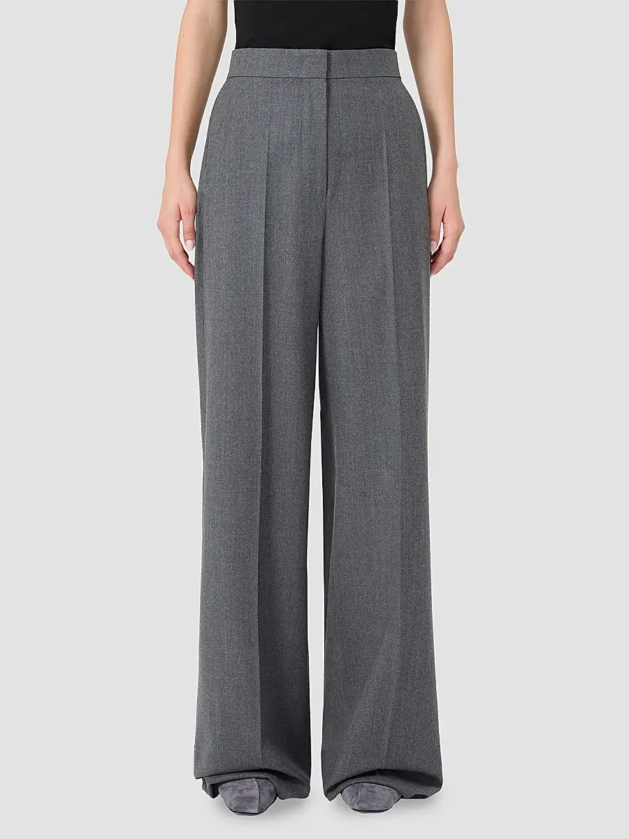 Max Mara Women's High Waisted Wool Trousers | Thumbnail 3 Max Mara Women's High Waisted Wool Trousers | Thumbnail 3