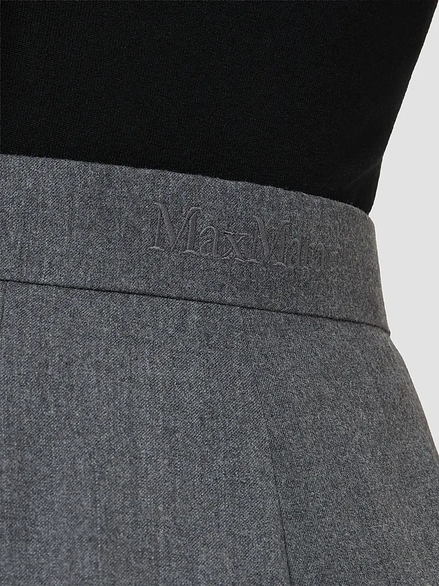 Max Mara Women's High Waisted Wool Trousers | Thumbnail 5 Max Mara Women's High Waisted Wool Trousers | Thumbnail 5
