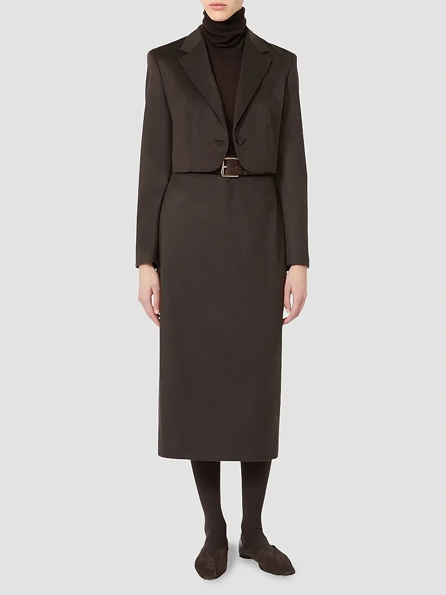 Max Mara Women's Wool Yarn Polo Neck Sweater | Thumbnail 2