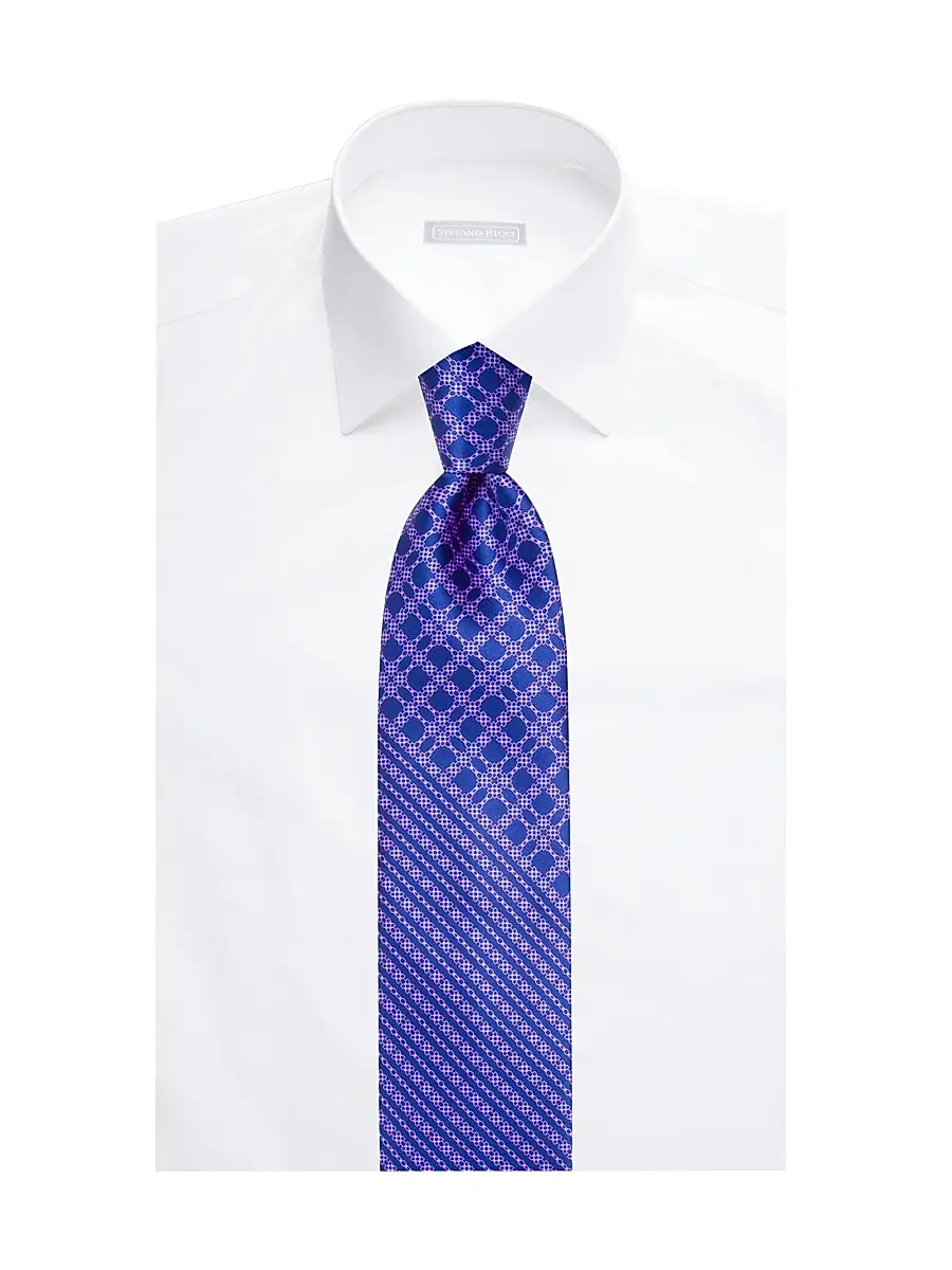 Stefano Ricci Men's Luxury Woven Silk Tie | Thumbnail 5 Stefano Ricci Men's Luxury Woven Silk Tie | Thumbnail 5