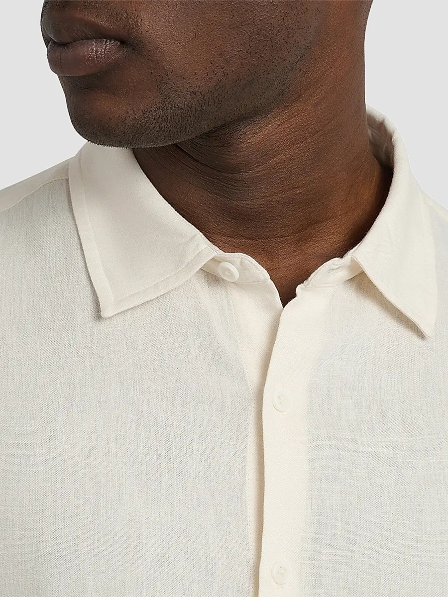 Onia Men's Standard-Fit Linen-Blend Shirt | Thumbnail 5 Onia Men's Standard-Fit Linen-Blend Shirt | Thumbnail 5