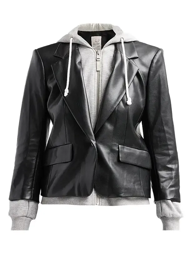 Women's Faux Leather Le Petit Khloe Blazer