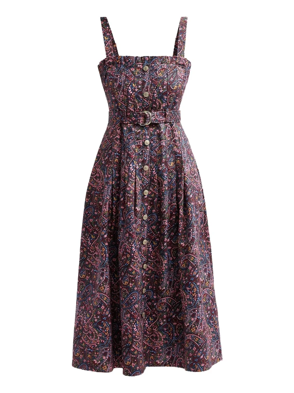 Cinq à Sept Women's Branwen Paisley Denim Midi Dress