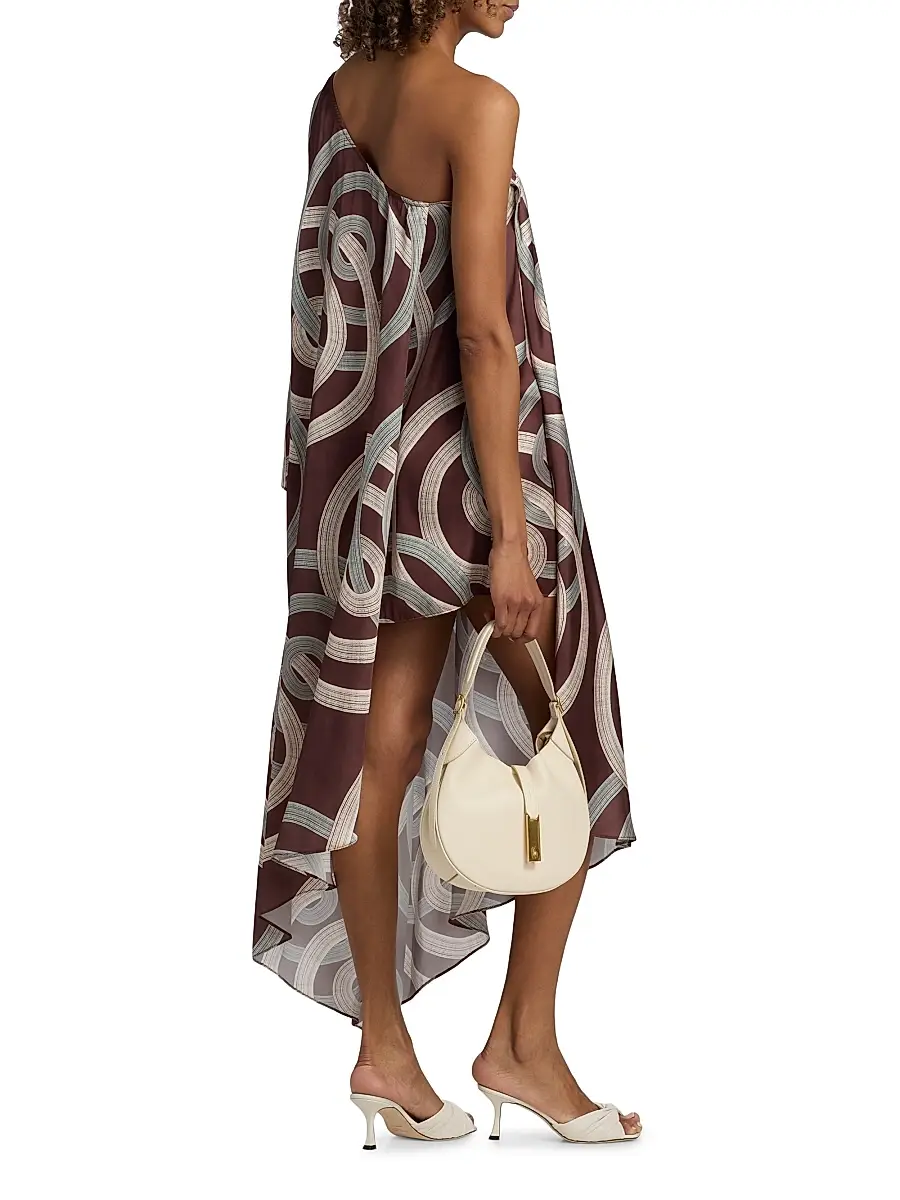 Misa Los Angeles Women's Victoria Asymmetric One-Shoulder Midi-Dress | Thumbnail 5 Misa Los Angeles Women's Victoria Asymmetric One-Shoulder Midi-Dress | Thumbnail 5