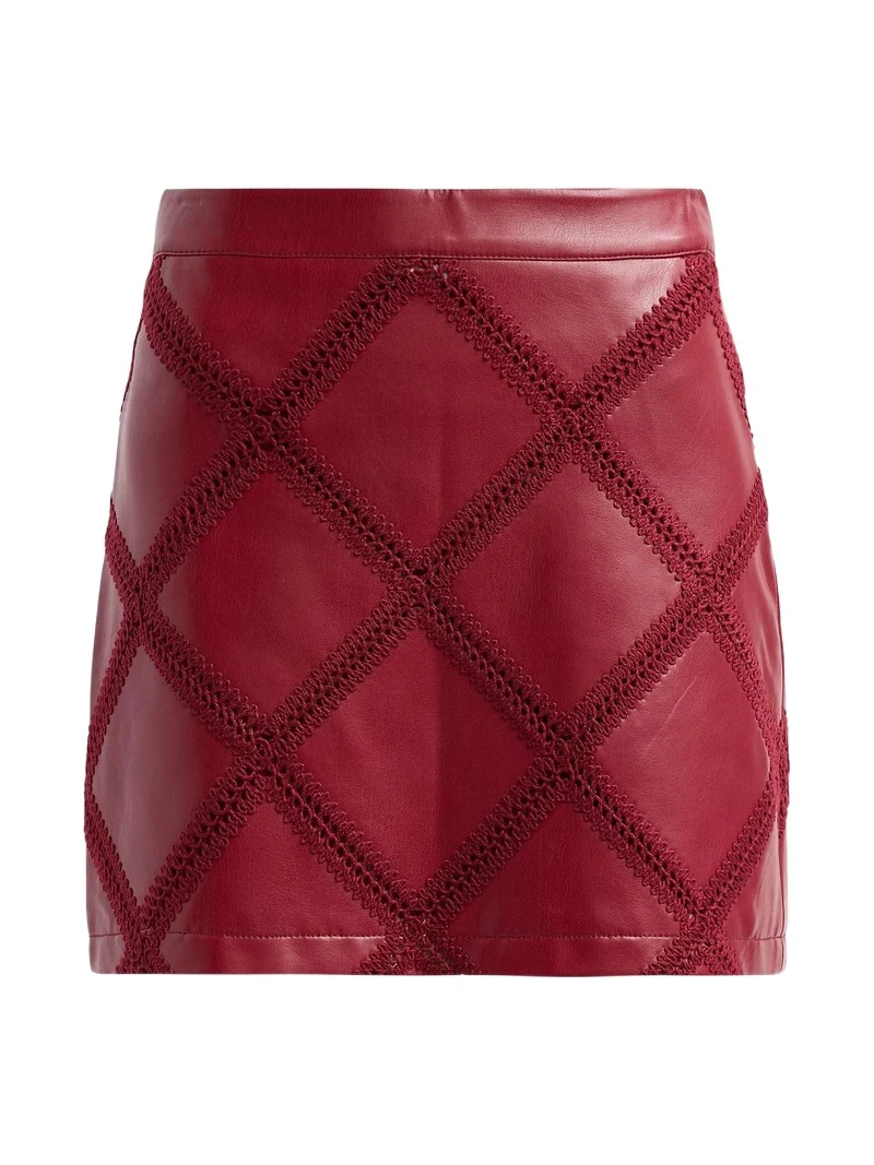 Cinq à Sept Women's Audree Faux-Leather Mini Skirt