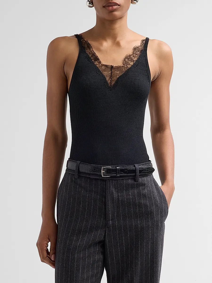 Nili Lotan Women's Aronia Silk Sweater Tank | Thumbnail 4 Nili Lotan Women's Aronia Silk Sweater Tank | Thumbnail 4