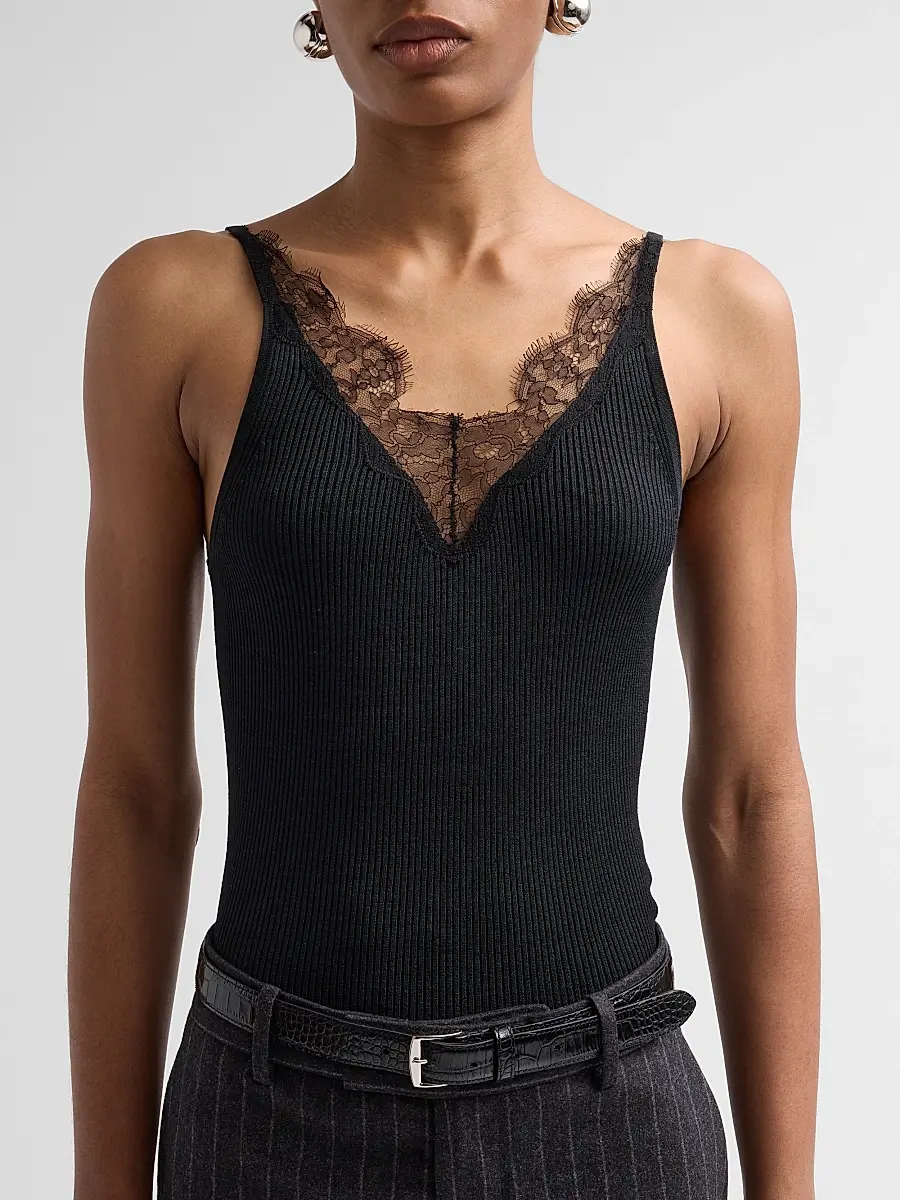 Nili Lotan Women's Aronia Silk Sweater Tank | Thumbnail 5 Nili Lotan Women's Aronia Silk Sweater Tank | Thumbnail 5