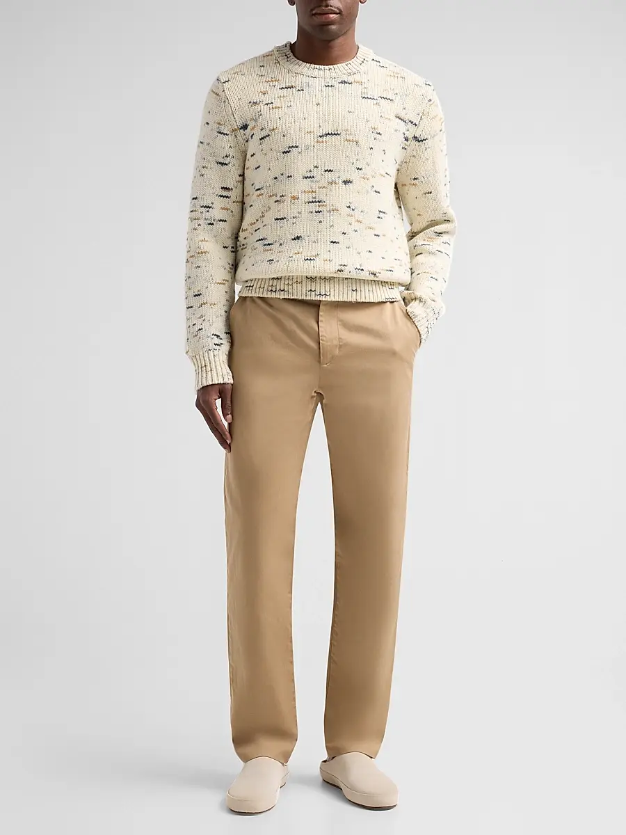 Vince Men's Super Space-Dye Merino Wool Crewneck Sweater | Thumbnail 2 Vince Men's Super Space-Dye Merino Wool Crewneck Sweater | Thumbnail 2