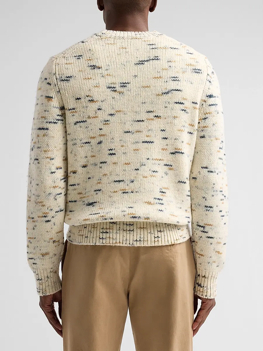 Vince Men's Super Space-Dye Merino Wool Crewneck Sweater | Thumbnail 3 Vince Men's Super Space-Dye Merino Wool Crewneck Sweater | Thumbnail 3
