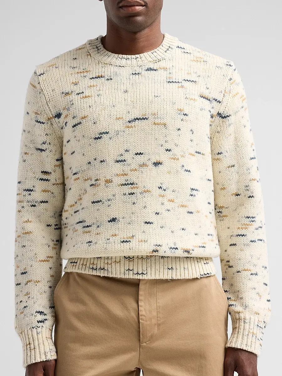 Vince Men's Super Space-Dye Merino Wool Crewneck Sweater | Thumbnail 5 Vince Men's Super Space-Dye Merino Wool Crewneck Sweater | Thumbnail 5