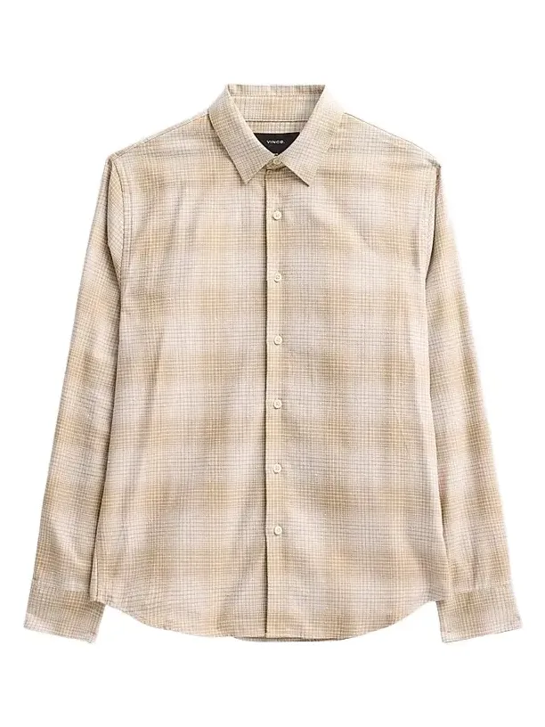 Men's Ballow Plaid Cotton Shirt Men's Ballow Plaid Cotton Shirt