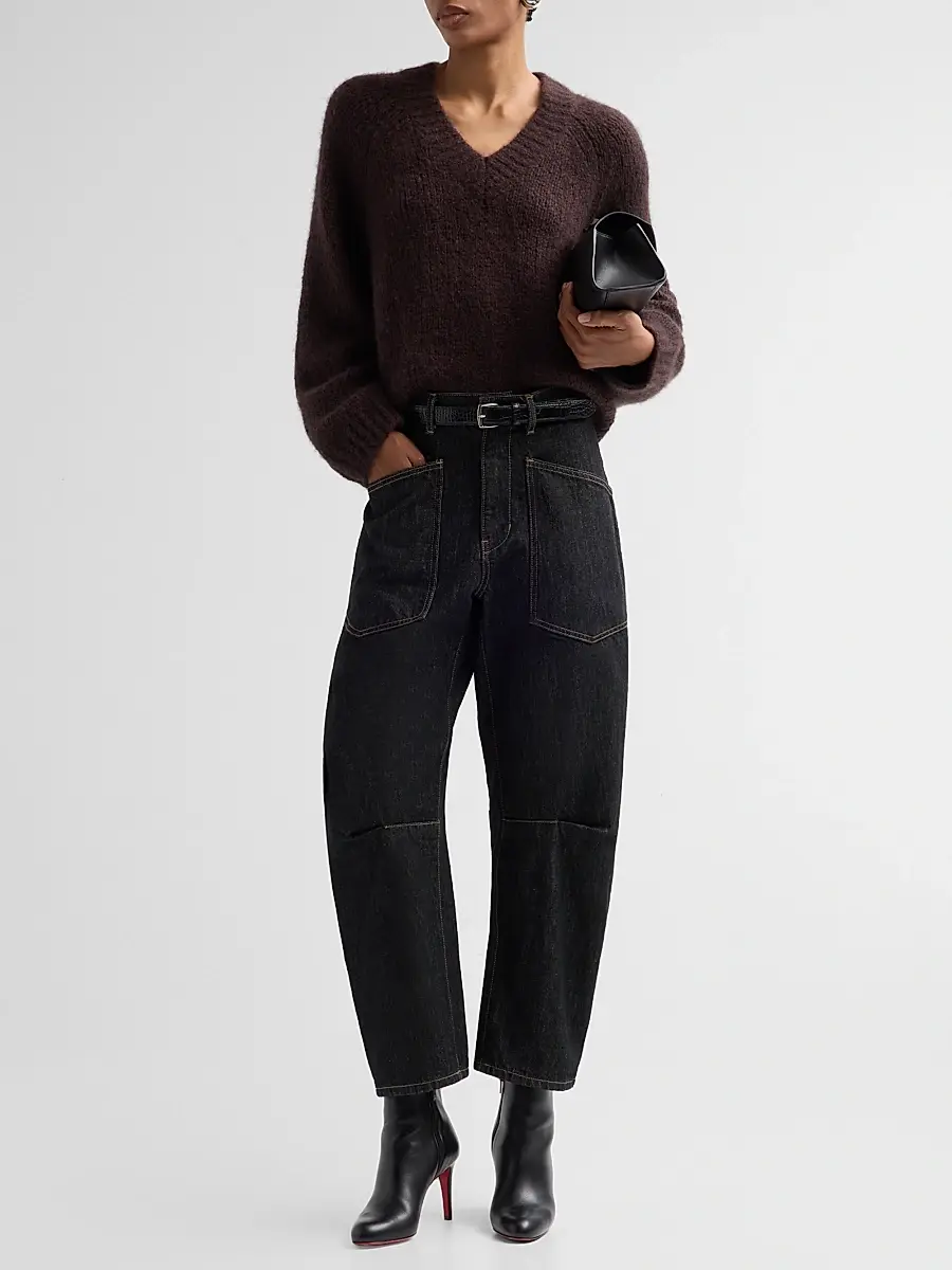 Nili Lotan Women's Shon Barrel-Leg Jeans | Thumbnail 2 Nili Lotan Women's Shon Barrel-Leg Jeans | Thumbnail 2