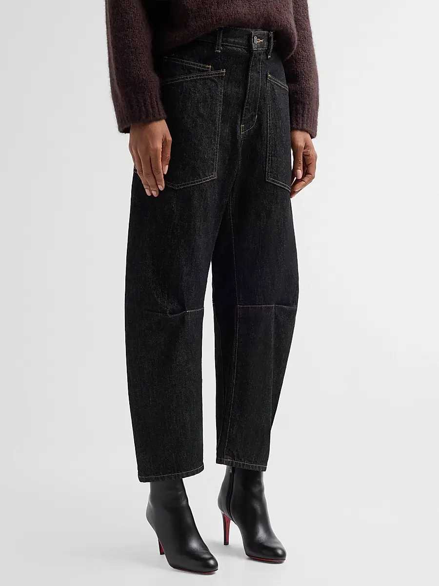 Nili Lotan Women's Shon Barrel-Leg Jeans | Thumbnail 4 Nili Lotan Women's Shon Barrel-Leg Jeans | Thumbnail 4