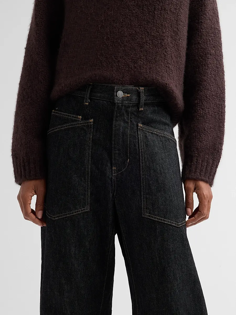 Nili Lotan Women's Shon Barrel-Leg Jeans | Thumbnail 5 Nili Lotan Women's Shon Barrel-Leg Jeans | Thumbnail 5