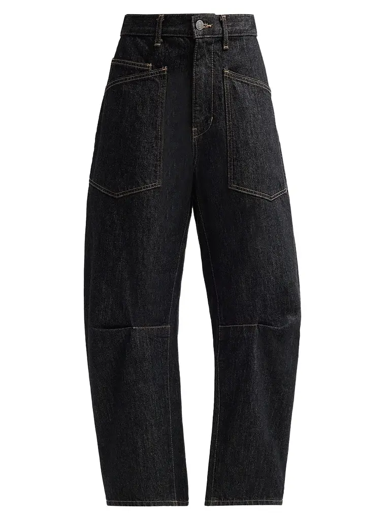 Nili Lotan Women's Shon Barrel-Leg Jeans - Resin Rinse | Image 1 Nili Lotan Women's Shon Barrel-Leg Jeans - Resin Rinse | Image 1
